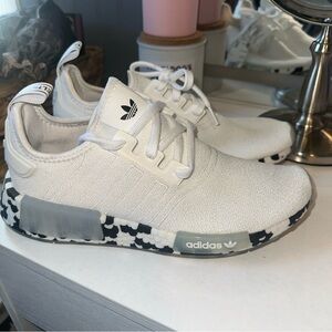 Adidas NMD_R1 J Classic White Mesh Light Weight Running Shoes H03961 Sz 7 Men’s